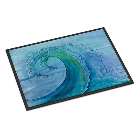 Carolines Treasures Abstract Wave Indoor or Outdoor Mat - 18 x 27 in. BB8531MAT